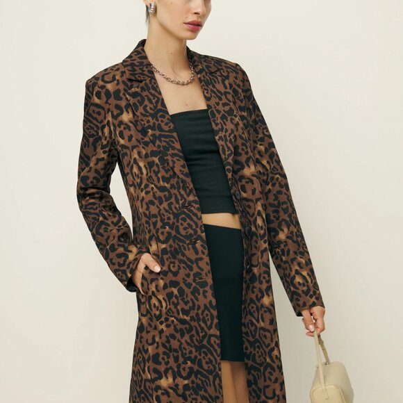 Leopard Jacket:  Reformation Eleonore:  BRAND NEW *(Double Ordered) - Picture 4 of 5